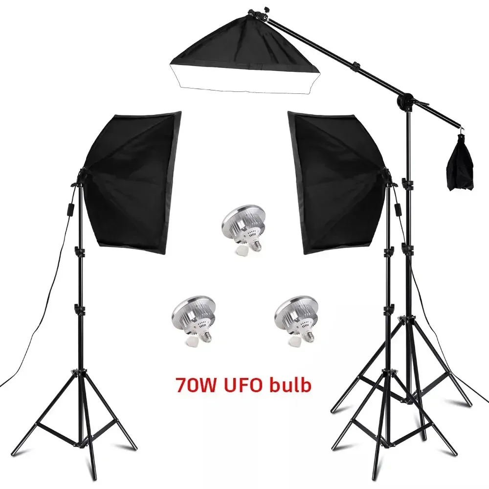 Photography50x70CMSoftboxLightingKitsProfessionalLightSystemWithE27PhotographicBulbsPhotoStudioEquipment-AliExpress44