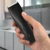 Electric Groin Hair Trimmer with Replaceable Ceramic Blades, Waterproof Wet-Dry Functionality & Standing Recharge Dock 1