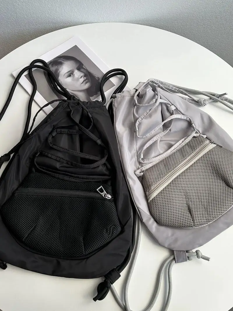 Designer Brand 2023 Mesh Pocket Backpack Casual Detachable Backpack for Men Women Mochilas Para Mujer Hot Selling