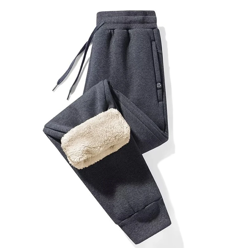 

Men's Winter Warm Fleece Track Pants Sherpa Lined Sweatpants Jogger Pants Gym Sports Trousers Men Clothing