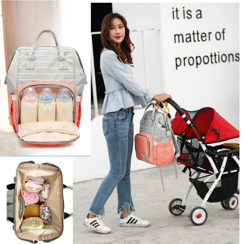 

2022Diaper Bag backpack Mummy Baby Care Nappy Bag Large Capacity Waterproof Maternity Nursing Backpack Travel Baby Bags Dropship