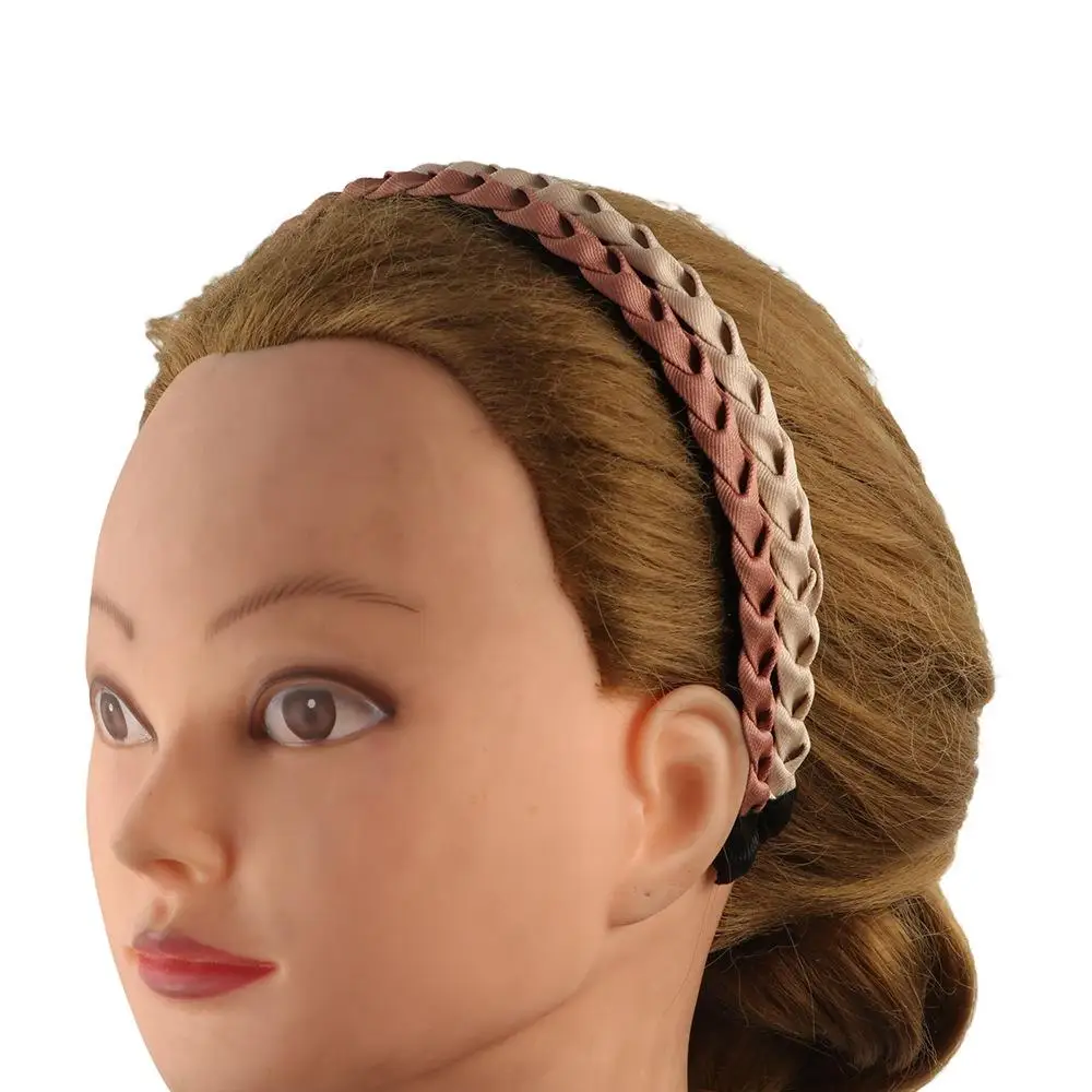 Fascia per Capelli Intrecciata alla Moda, Antiscivolo, Stile Coreano per Donne/Ragazze - immagine 4