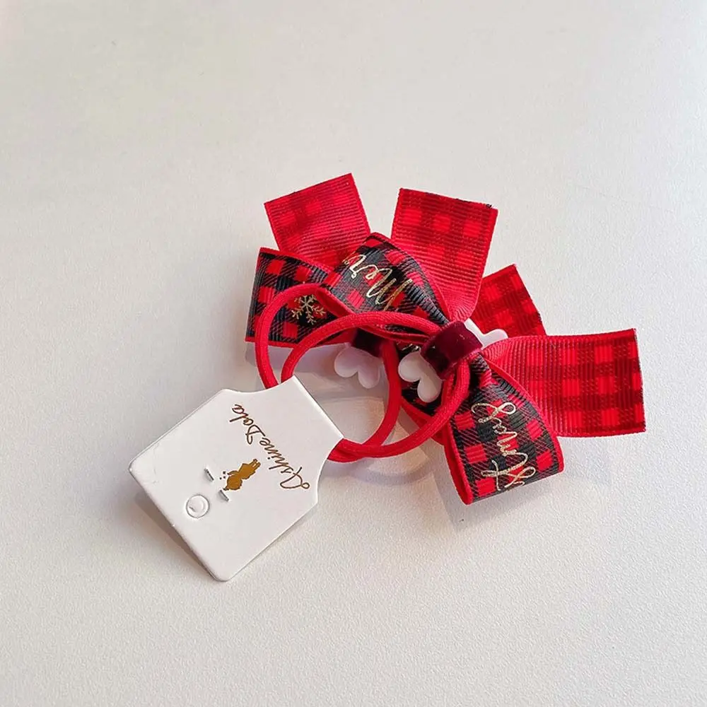 Hair Accessories Headband Christmas Gift Santa Claus Christmas Hair Ring Christmas Hair Rope Bow Rubber Band Kids Hair Band