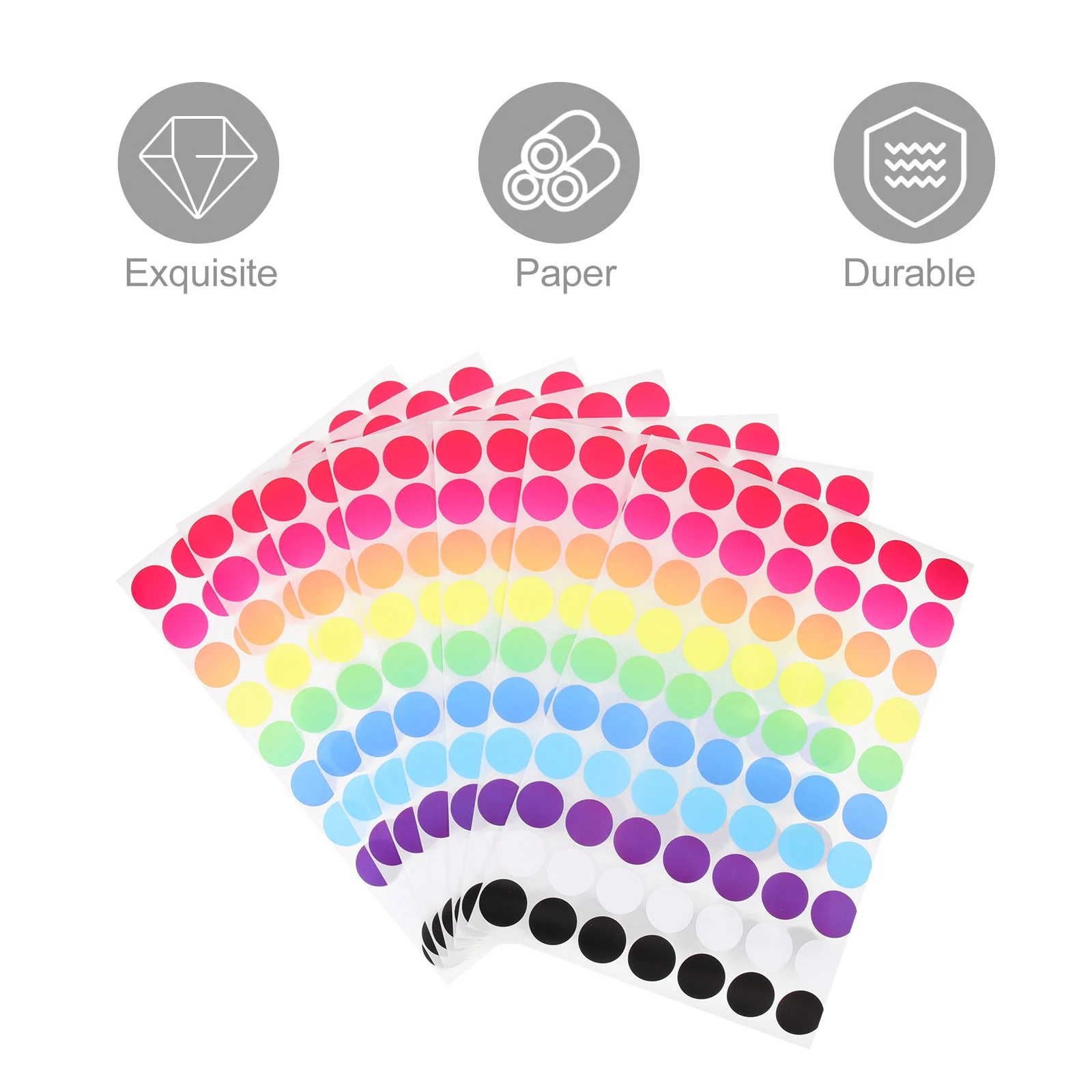 20 Sheets of Circle Dot Labels Label Labels for Office Adhesive Dot Labels Round Labels