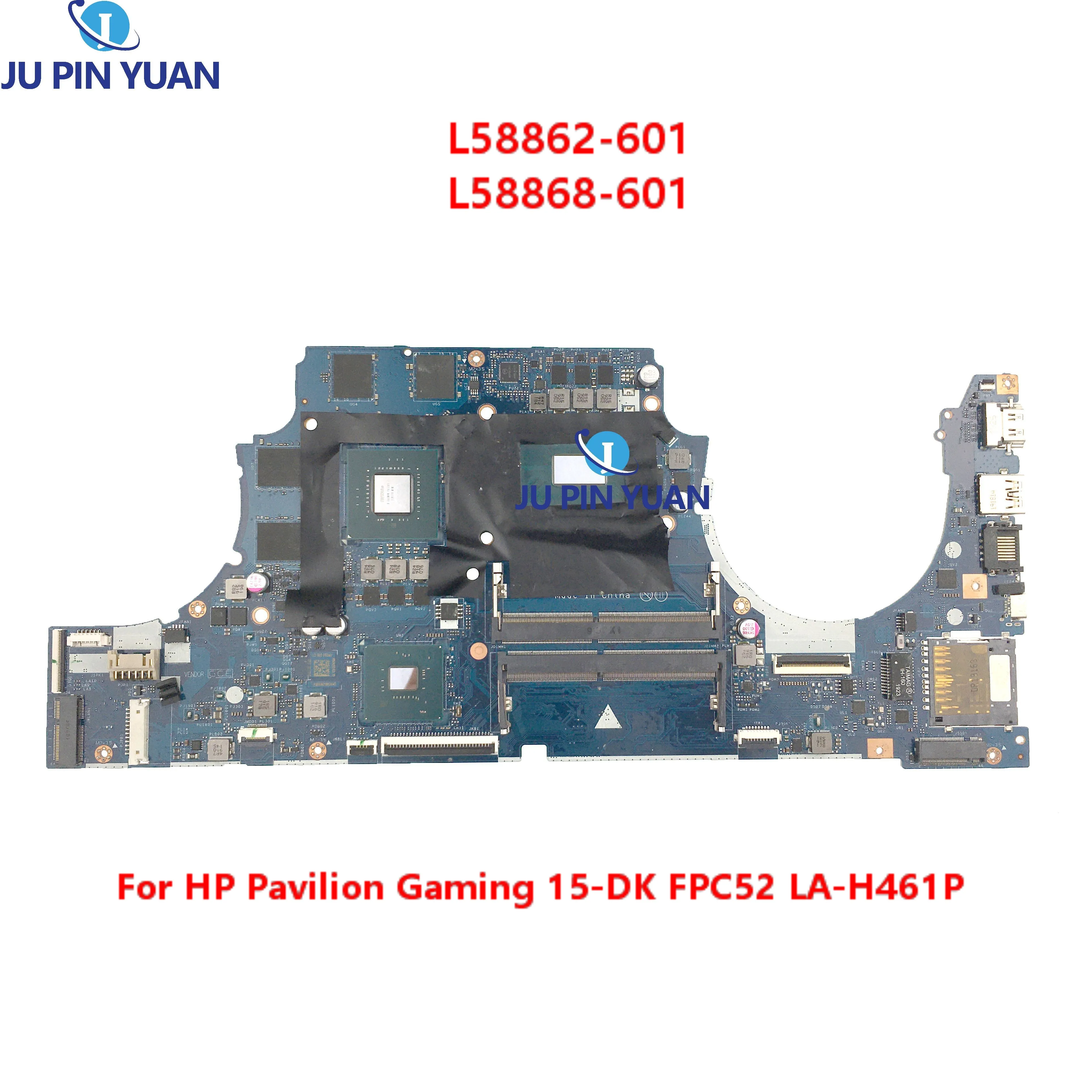 

L58862-601 L58868-601 Mainboard For HP Pavilion Gaming 15-DK Laptop Motherboard FPC52 LA-H461P 100% Tested