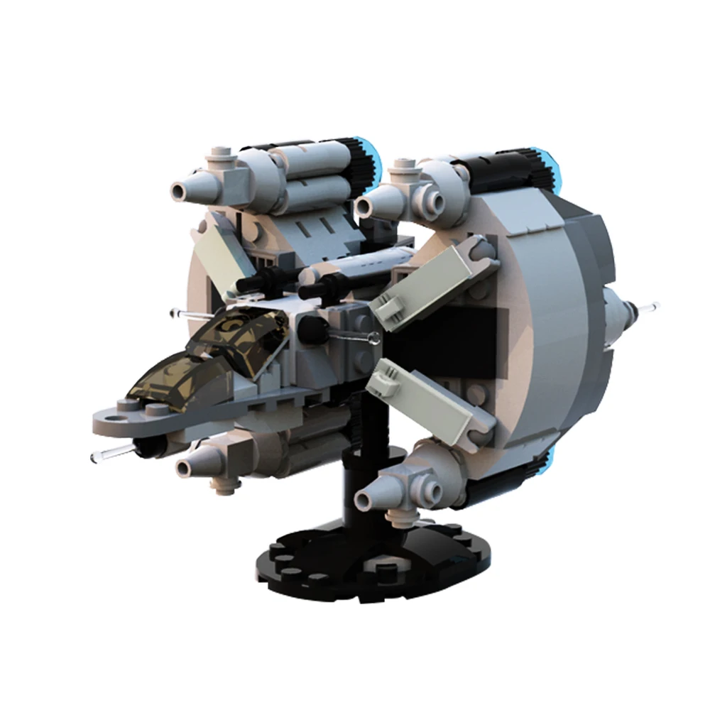 Gobricks Moc Microscale Gunstar Dell'Ultimo Starfighter Fighter Ship Model Bricks Building Block Giocattoli Educativi Per Regalo