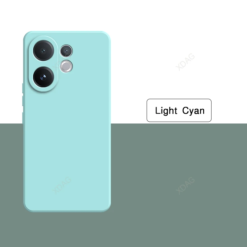 Luxury Liquid Silicone Shock-Proof Phone Case with Straight Edge Design