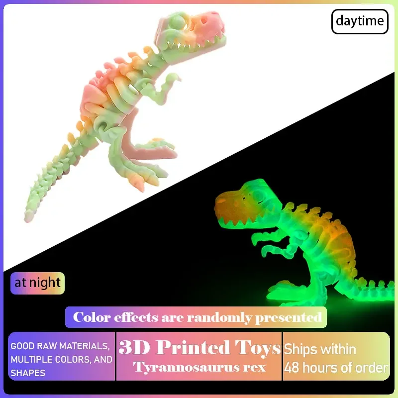 Realistic 3D Printed T-Rex Dinosaur Desk Decor - Creative Birthday Gift & Collectible Toy