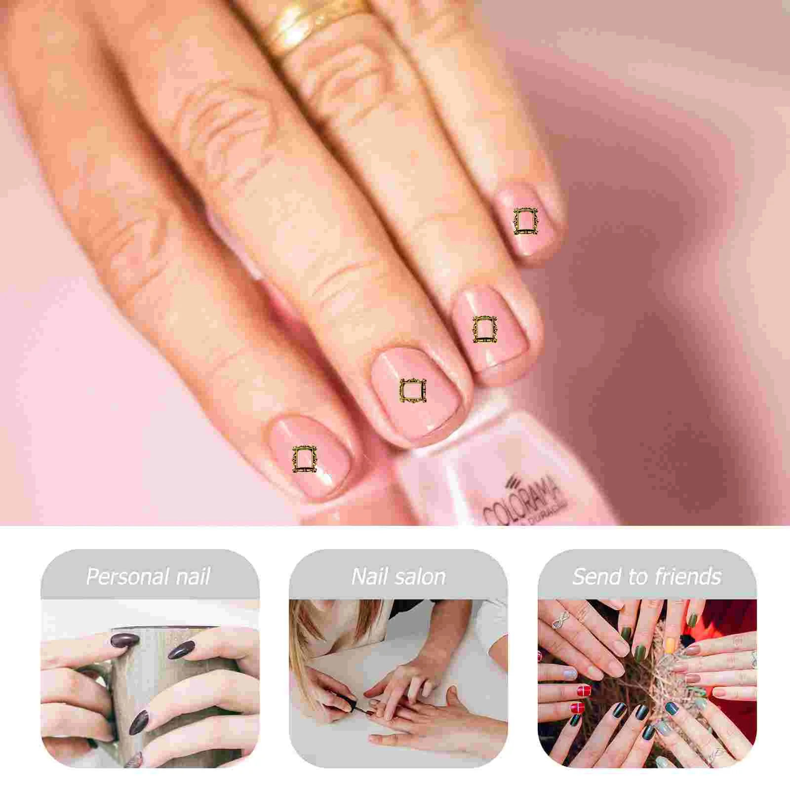 40 pcs Mini Metal Photo Frame Nail Baroque Picture Frame Nail Decoration