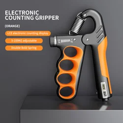Adjustable Grip Strengthener for Fitness and Rehabilitation (Electronic Orange)