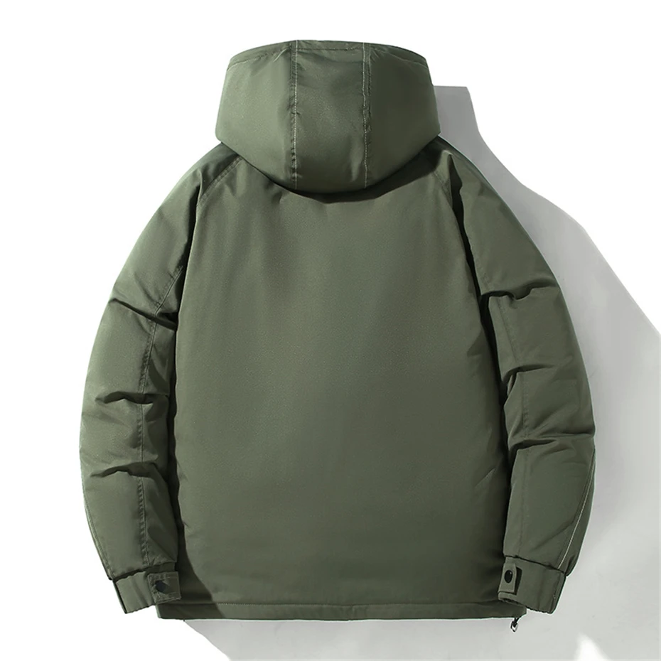 Description Picture 3 of item11XL 10XL Plus Size Parkas Men Winter Warm Thick Jacket Coat Male Fashion Casual Green Parkas Big Size 11XL