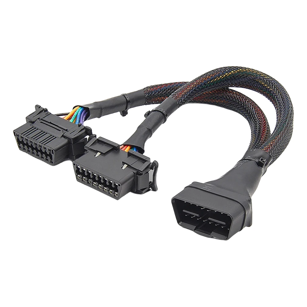 OBD2 - ͽټ ̺, 12-24V ڵ ڵ   ĳ, 1 in 2 ȯ OBD2   