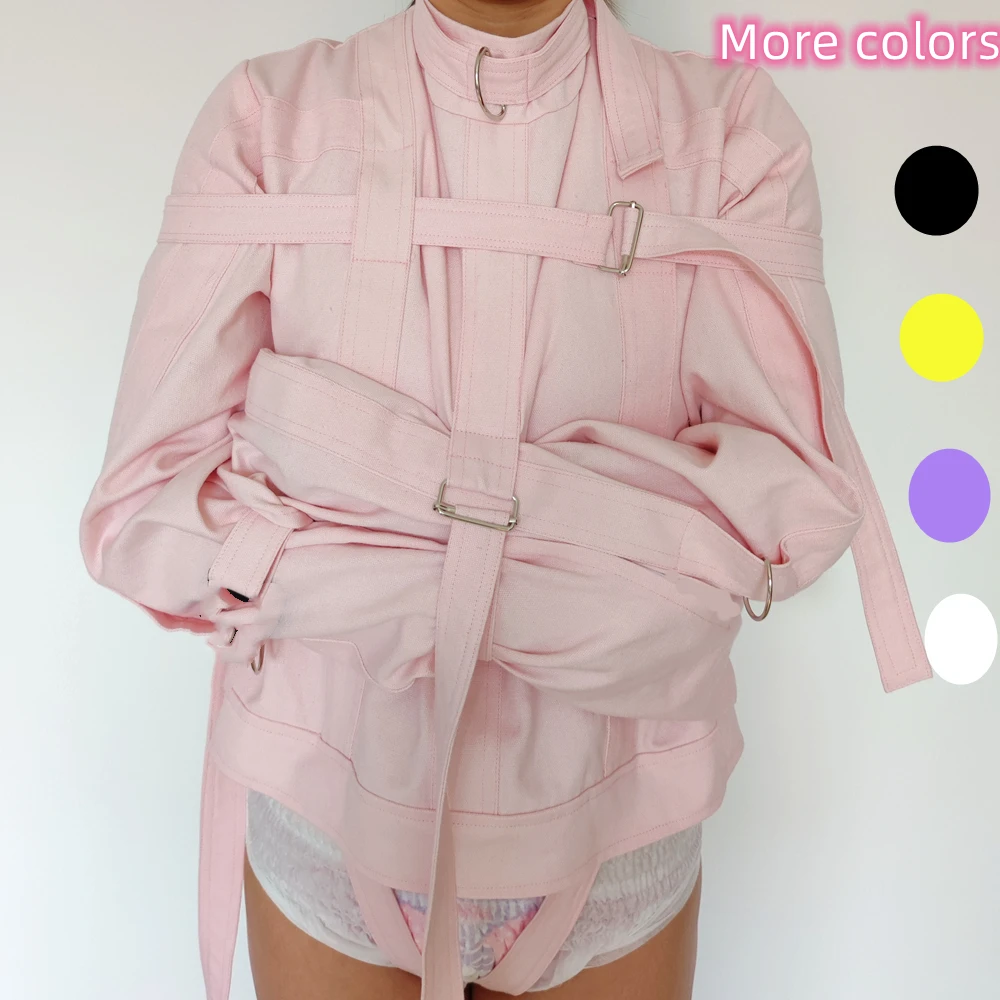 ABDLCanvasStraitjacketBondageGearBodyRestraintsSuitStraight