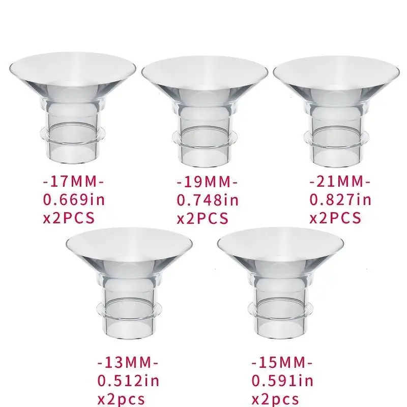 Nipple Shields 1P Flange Insert Compatible with Momcozy/Medela/Spectra/YOUHA/TSRETE 24mm Shields/Flange Reduce 24mm Tunnel Down to Other Size