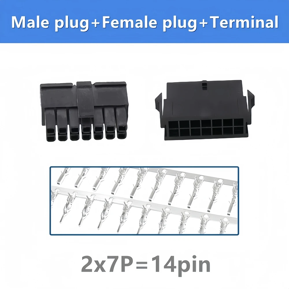 10 Sets Micro-Fit 3.0 Connector Housing with Terminals - Assorted Pin Configurations