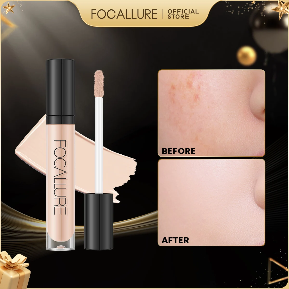 Face Concealer Palette Color Concealer Concealer Cream Foundation Concealer Face Concealer Face Foundation Face Concealer Pen FOCALLURE 7 Colors Face Concealer Waterproof Full Coverage Long-lasting Moisturizing Smooth Liquid Foundation Makeup Cosmetics