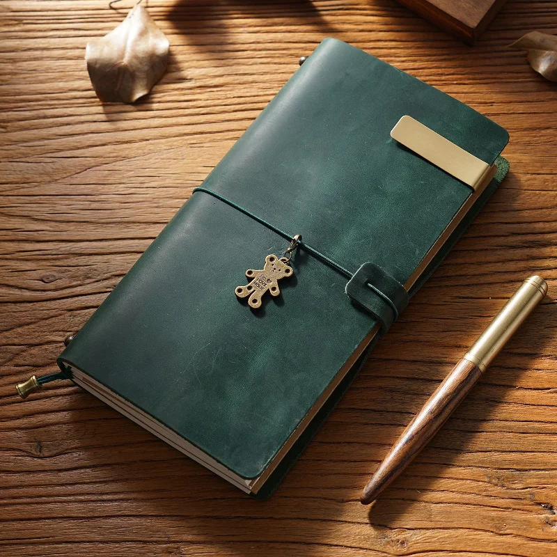 Genuine Leather Handmade Vintage Traveler's Notebook & Journal Organizer Cover