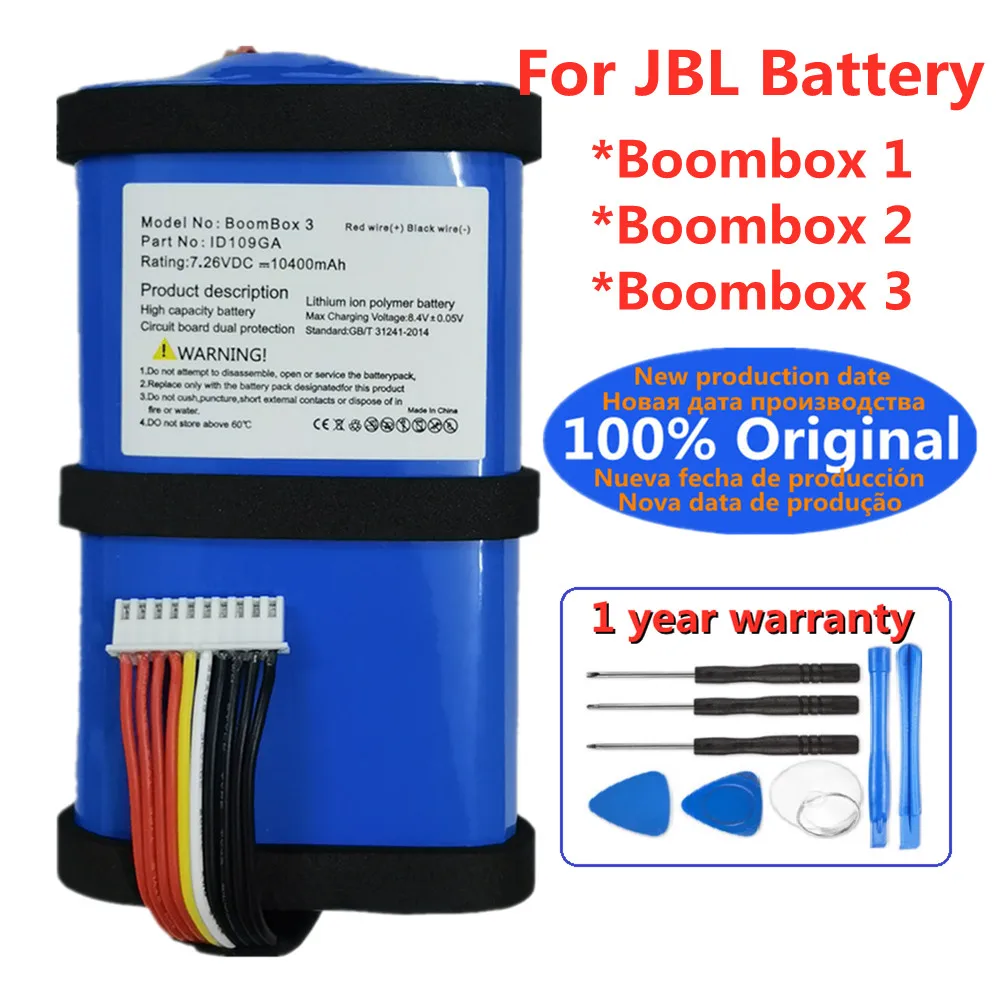 

New Original Speaker Battery For JBL Boombox 1 2 3 Boombox3 Boombox2 Boombox1 Special Edition Bluetooth Audio Bateria Battery