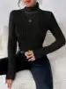 Elegant Solid Basic Knitted Tops New Women Turtlneck Sweater Long Sleeve Casual Slim Pullover Fashion Simple Style Design 1