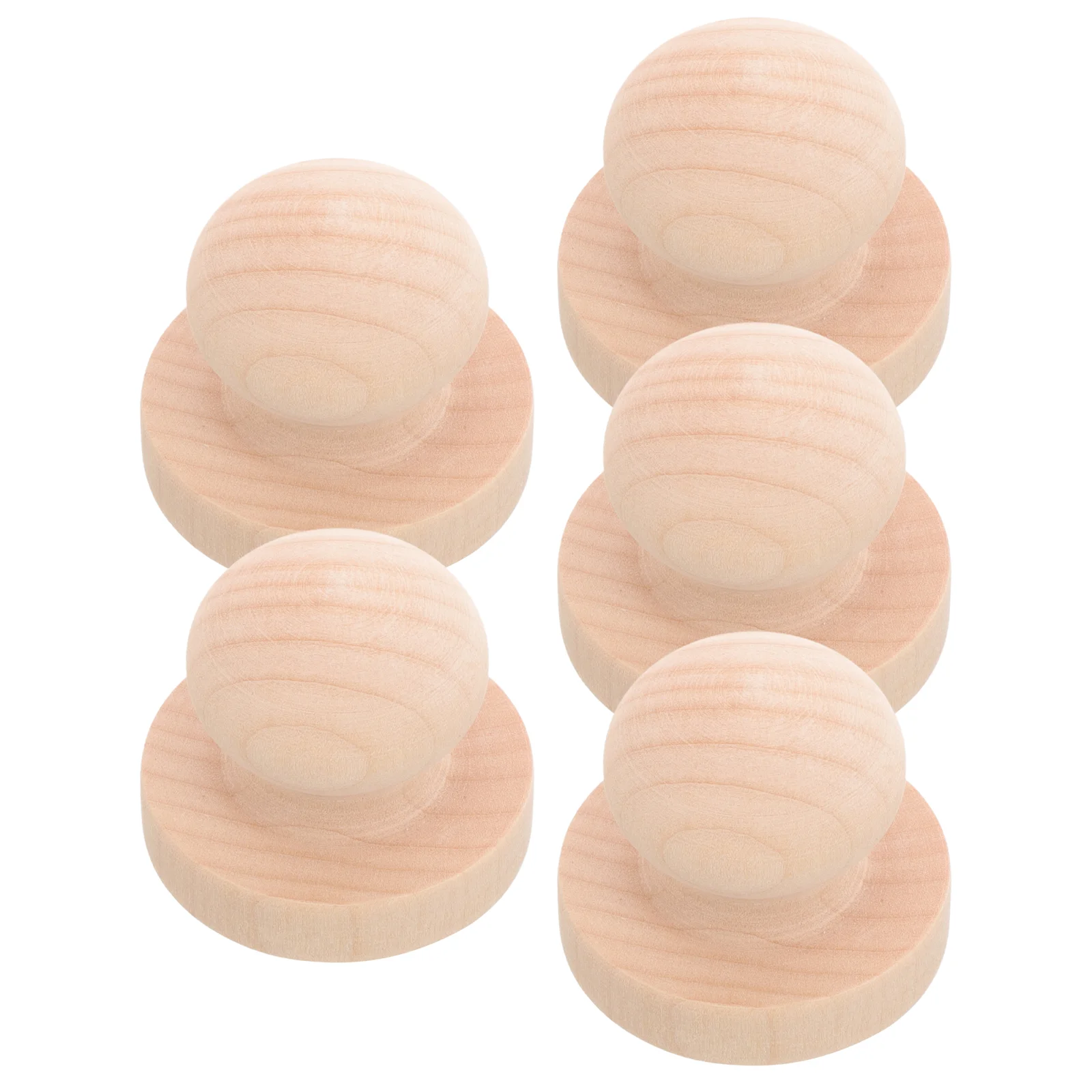 Stamp Wooden Round Handle DIY Stamp For Diy Handleing Craft Diary Solid Wood Round Handle Seal