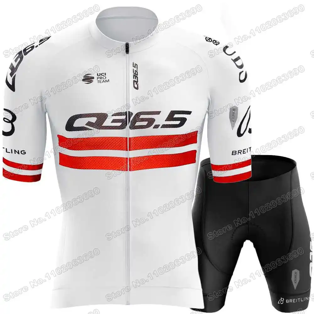 Q36.5 Team Latvia Cycling Jersey Set Emīls Liepiņ&scaron; Cycling Clothing Men Road Bike Shirt Suit Bicycle Bib Shorts MTB Uniform