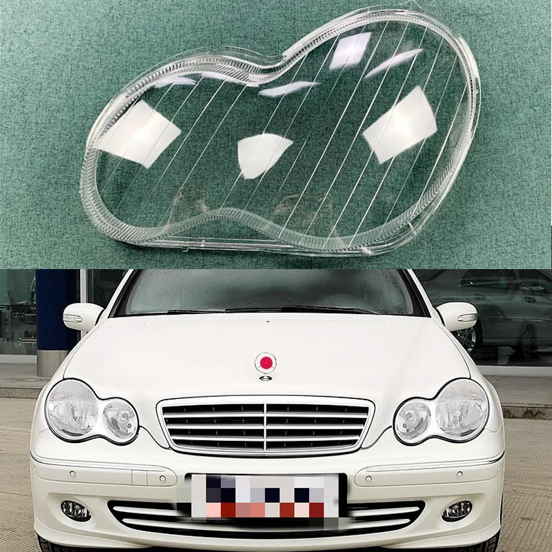 

Для Mercedes-Benz C-class 2004-2005 W203 Абажуры для фар прозрачные лампы навес для фар