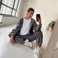 Sweat à capuche rose imbibé pour femme, sweat-shirt de sport, sweat à capuche de course, 2 pièces, imprimé d'amour, mode 5