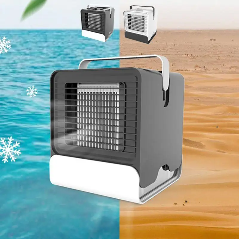 MXLC NEW MINI AIR COOLER 음성 이온 에어컨 팬 기숙사 사무실 USB Small
