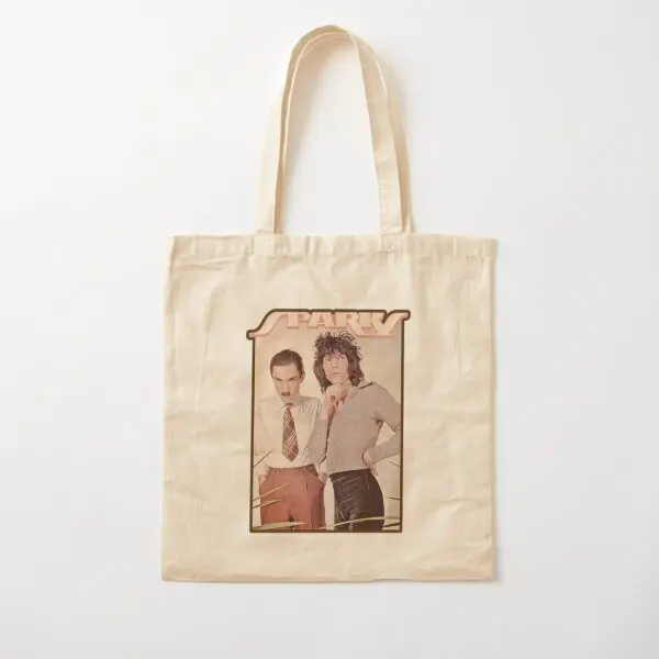 

Sparks Band Cotton Canvas Bag Travel Handbag Reusable Designer Tote Fabric Unisex Ladies Printed Grocery Foldable Shopper