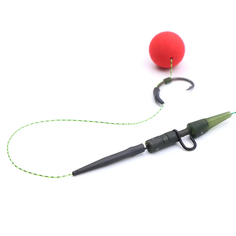 10 stücke Wolfram Angeln Anti Verwicklung Ärmeln Haar Rig Blei Gewicht Sinkende Karpfen Zubehör Methode Feeder Ring Wirbel Fisch Tackle – Detail 4