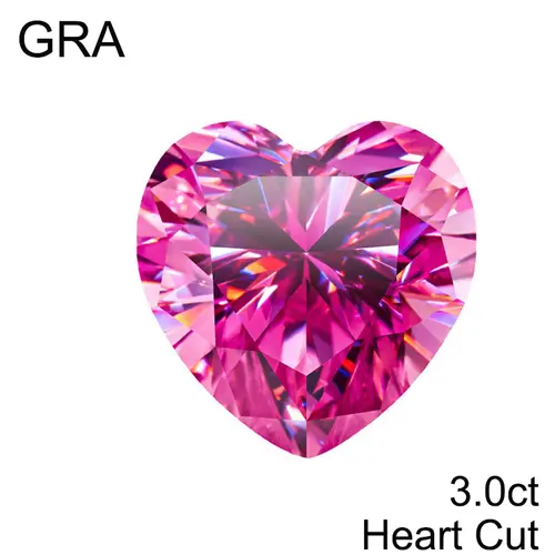 Pink Loose Moissanite 100% Real Lab Gemstone Stones For Women Jewelry Diamond Ring Material GRA Round/Pear/Emerald/Oval Cut - Image 22