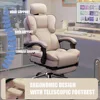 Computer Office Chair, Heightened Executive Chair, Ergonomic High Back Chair, White 3