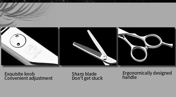 Description Picture 6 of itemHigh Quality Hairdressing Hair Salon Scissors Set Professional Barber Hair Cutting Thinning Scissors Shears