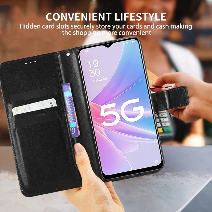 Premium Flip Case with Wallet and Kickstand - Protective Cover