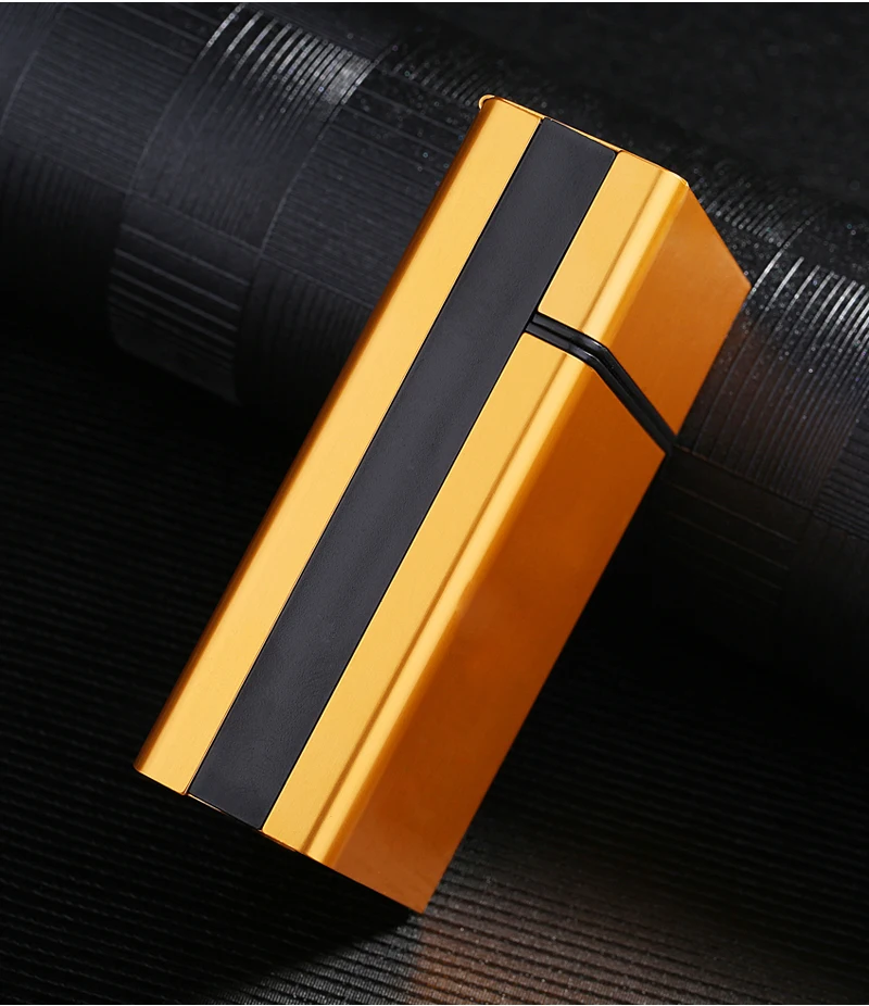 20 Sticks Metall Aluminium legierung tragbare rot blau gold grau schwarz rauchen Geschenk Schieben Zigaretten etui benutzer definierte Logo Aufbewahrung sbox – Detail 11