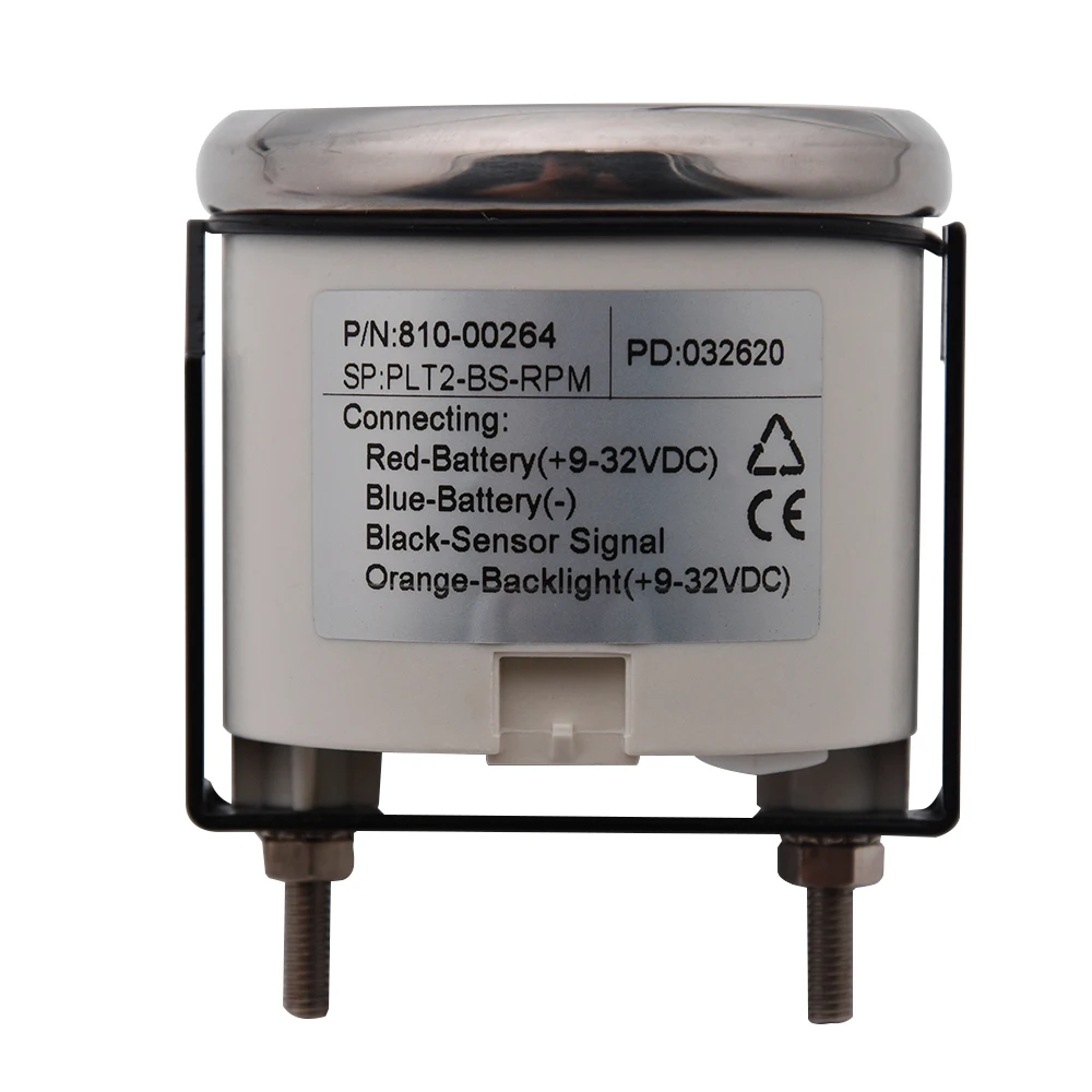 해양 자동차 모터 타코 오토바이 디지털 속도계 용 시간 0 9990 RPM 미터가있는 52mm 선외 엔진 타코미터 게이지