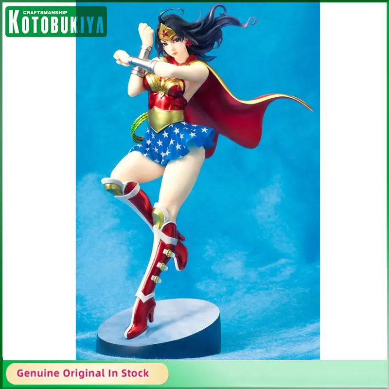 Kotobukiya Original Dc Comics Blindato Wonder Woman Bishoujo Statue 1/7 Action Figure Anime Model Hobby Da Collezione