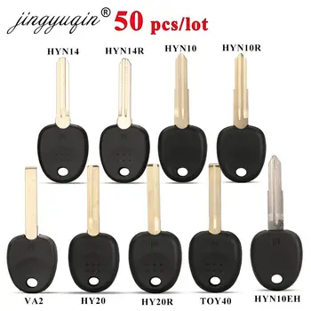 Keyforkess 50pcs Transponder Car Key Shell per KIA Hyundai Accent Sonata NF Elantra Accent Coupe Getz Lavita TiburonTucson Verna