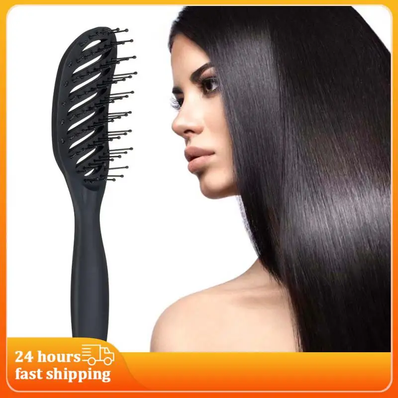 

Антистатическая щетка для волос для мокрой/использования, расческа для волос, маленькая, искусственная, с матовой текстурной ручкой, массажная расческа, инструменты для укладки