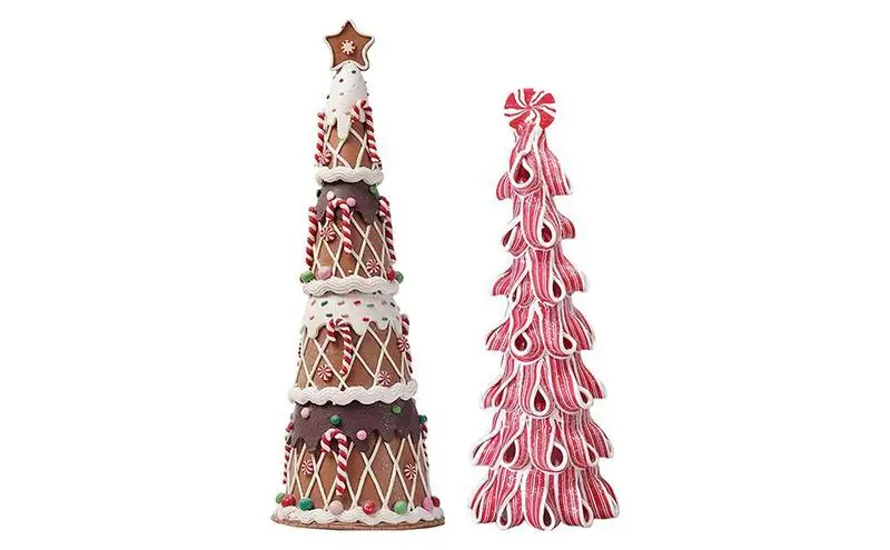 

Мини Рождественская елка, искусственные конфеты в форме торта, мягкий ПВХ искусственный Настольный Рождественский стол для дома, настольный декор