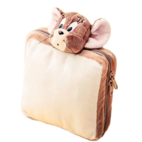 

New Fashion Anime Jerry Mouse Girls Children Plush Make up Bag Cosmetic Bags Cases For Women