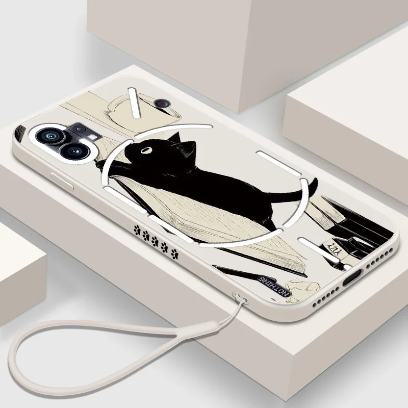 Cat Patterns Fashion Phone Case For Nothing Phone 1 Cover Silicone Niente Telefono 1 Custodia Morbida
