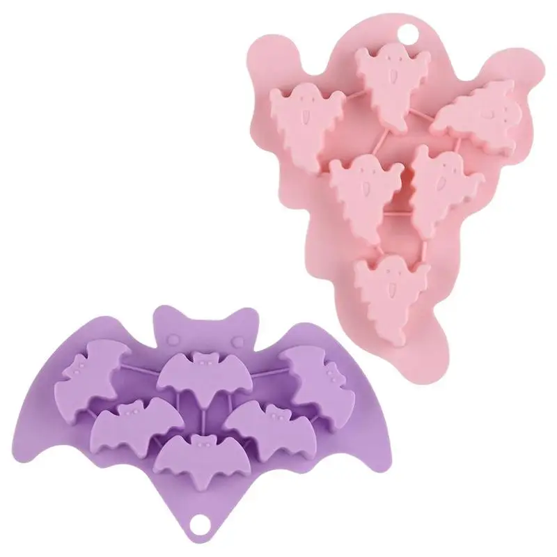 

Halloween Ghost Bat Baking Mold Halloween Molds Baking Non Stick Chocolate Jelly Fondant Cake Mold Ghosts Bats Mold Party Supply