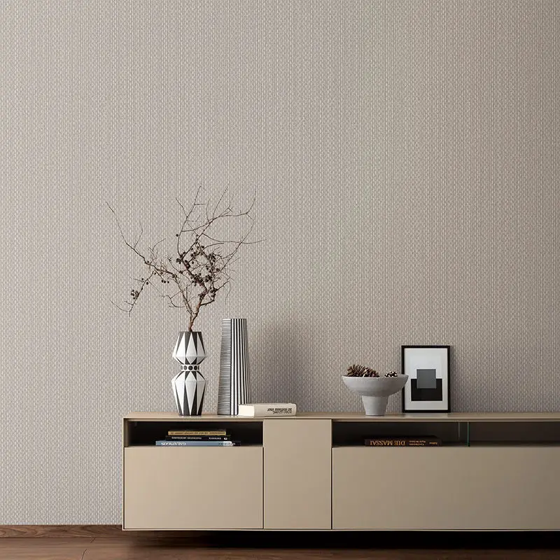 

Warm Grey Pure Pigment Color Wallpaper Modern Minimalist Nordic Bedroom Living Room Sofa Tv Background Wall Paper