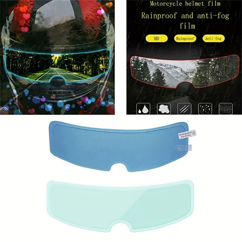 High Transparency Motorcycle Helmet Anti-Fog + Anti-Rain Film Sticker, Motorcycle Helmet Accessories, Motociclista Accesorios