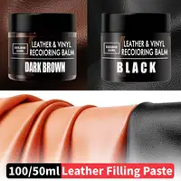 100/50ml Leather Scratch Remover Black/Brown Leather Couch Scratch Repair Paint Repair Balm for Couches Furniture Leather Shoes 1