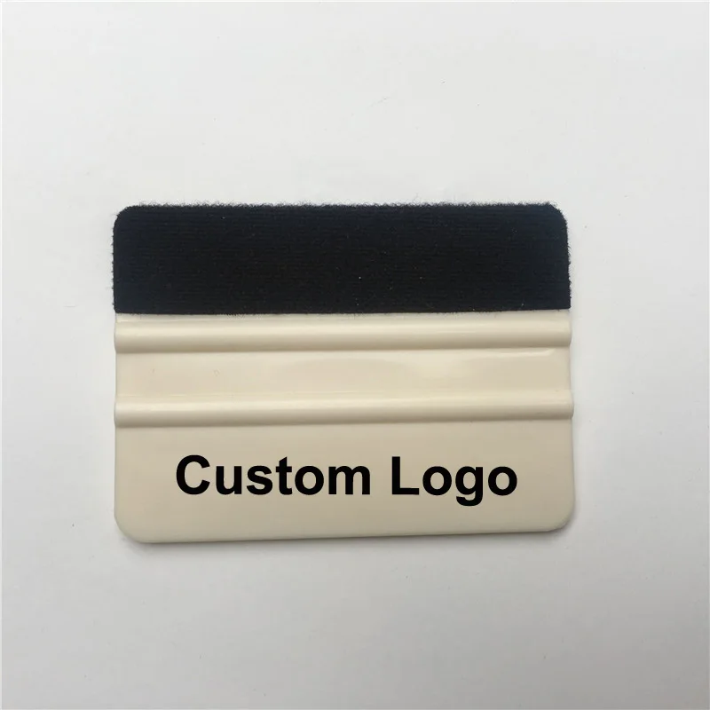 100 pcs/Lot Car Application Tools White Felt Squeegee For Car Wrapping