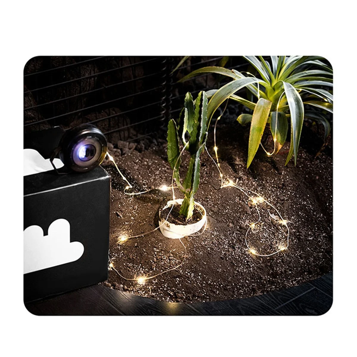 BAAU Outdoor Tape Measure Ambient Light String Canopy Light Strip Led IPX4 Level Water-Proof Tent Hand Crank Storage.