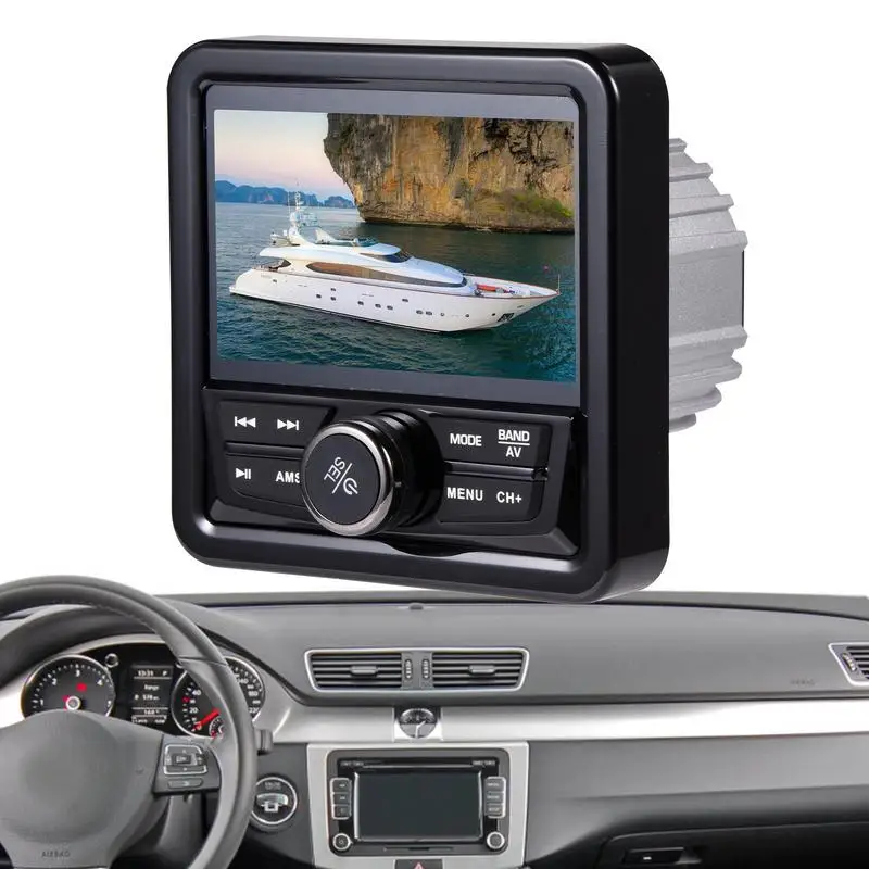 

Car Radio 1 Din Mp5 Player auto FM/MP3/MP4/USB/Subwoofer player Waterproof Multimedia Music Player for car boat yachts bathroom