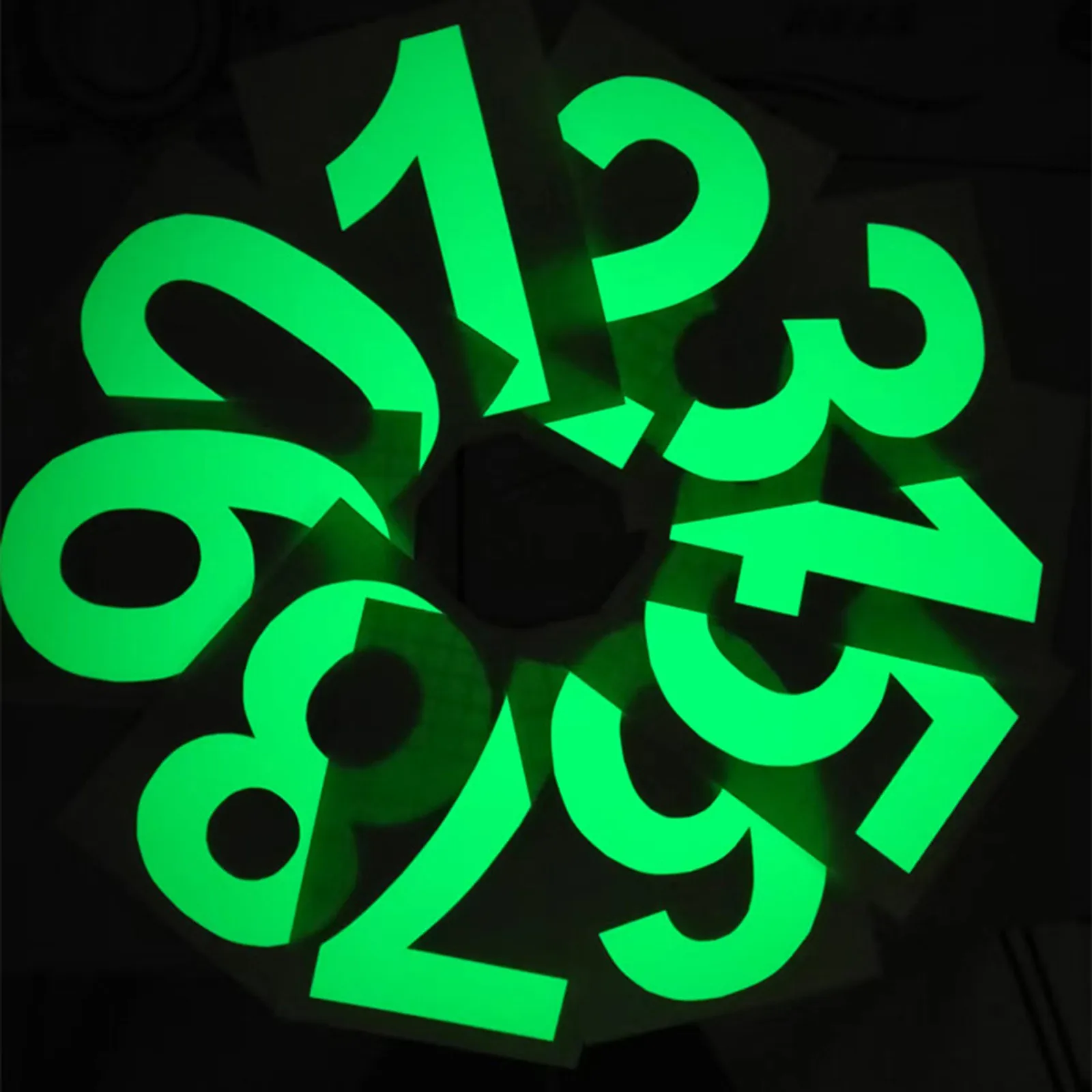Glow In The Dark Number Sticker Luminous Digits Sticker Kids Bedroom Wall Switch Model Number Diy Decor Label Decal